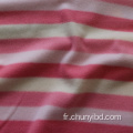100 Couleur personnalisée en polyester motif de bandes doux et extensible tissu polaire en polaire pour vêtements